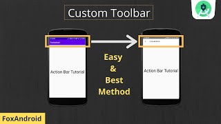 How to add custom toolbar(ActionBar) - Android Studio Tutorial screenshot 4