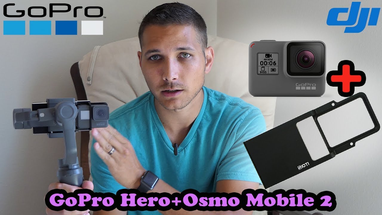 Túnica Giro de vuelta Interpretar DJI Osmo Mobile 2 With GoPro Adapter? Does It Work? - YouTube