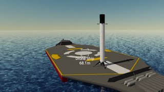 Landing on drone ship in Simplerockets 2