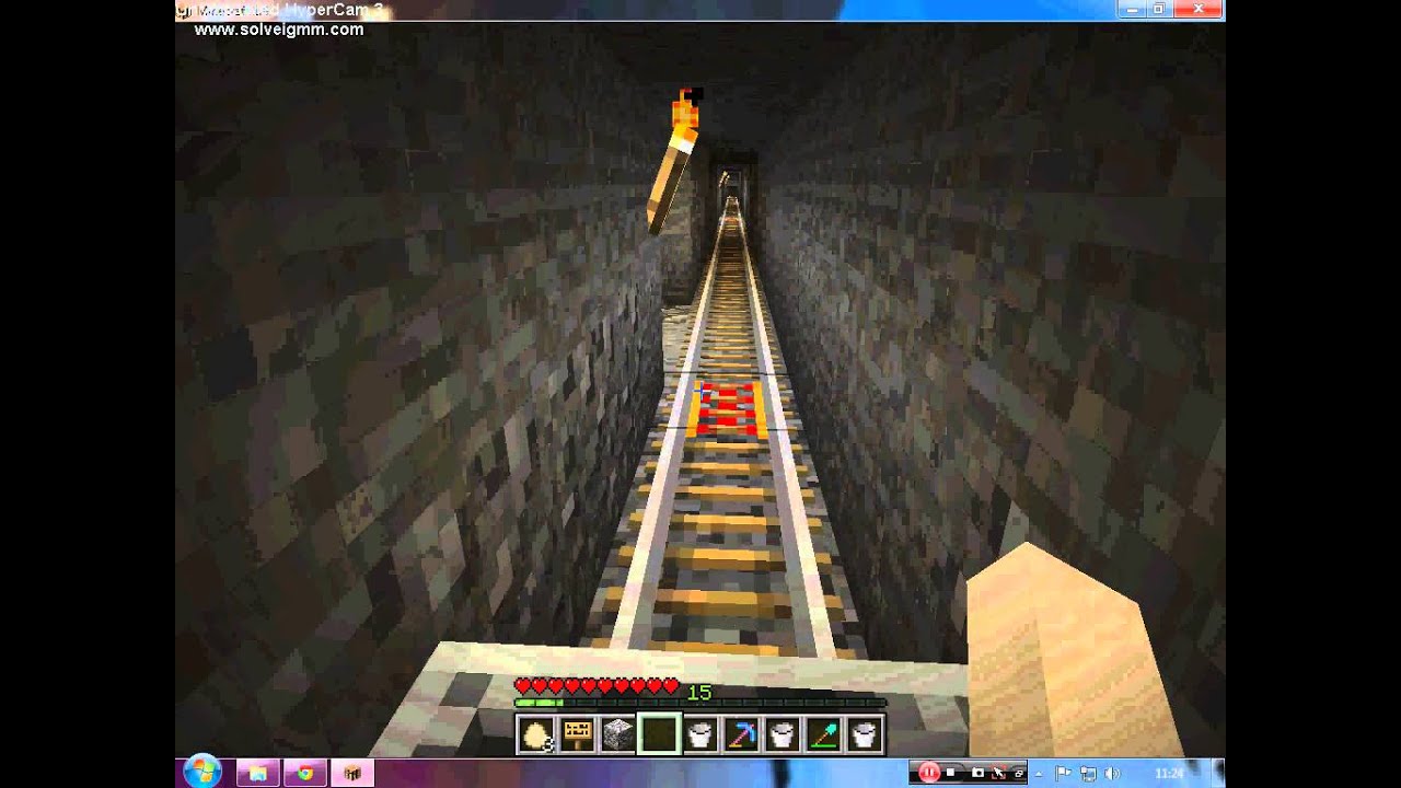 Minecraft underground railroad - YouTube