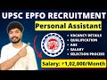 UPSC EPFO Recruitment 2024 | 323 Posts | Apply Online