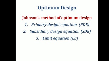 Optimum design (part 2)