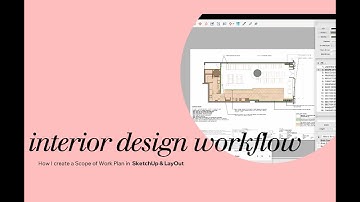 Retail Interior Designer Workflow :: Creating a Scope of Work Plan in SketchUp & LayOut