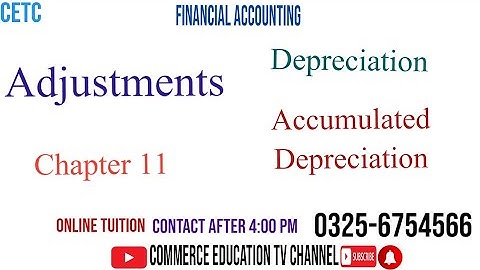 Financial Accounting/I.Com/B.Com/ADC  - Lecture 94