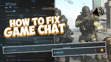 How To FIX GAME CHAT Audio In WARZONE! Warzone GAME CHAT Fix! (EASY)