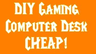 Diy Gaming Computer Desk $37.00 Lowes Great For Streaming By Velifer