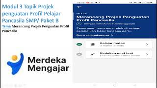 Modul 3 Topik Projek penguatan Profil Pelajar Pancasila -Tema Merancang Projek Penguatan - Post Test