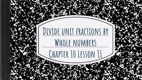 Divide Unit Fractions by Whole Numbers, Chapter 10, Lesson 11