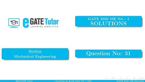 GATE 2020 ME Solutions || A rigid massless rod of length L is connected to a disc..|| Q41