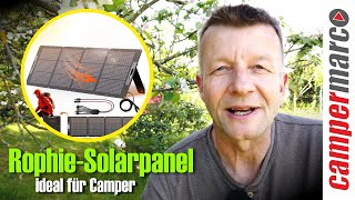 Effektives, faltbares Solarpanel von ROPHIE - ein Muss für jeden Camper | 12V, monokristallin