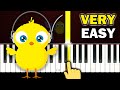 El Pollito Pio - VERY EASY Piano tutorial