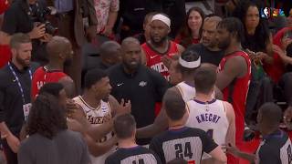 Lakers and Rockets get into it after Game 4 and LeBron separates them all 😂 screenshot 4