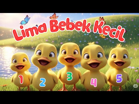 Lima Bebek Kecil Pergi Main 🦆🦆 Lagu Anak Indonesia Balita Viral