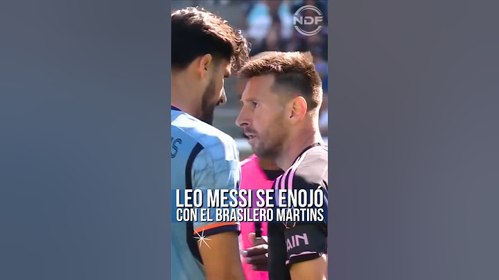Leo Messi defendió a su compañero y estuvo cara a cara con el brasileño Thiago Martins 😱