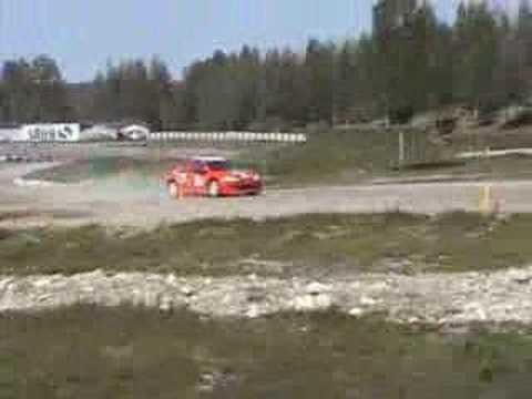 Johan Larsson and Per Gustafsson, Rallycross Test