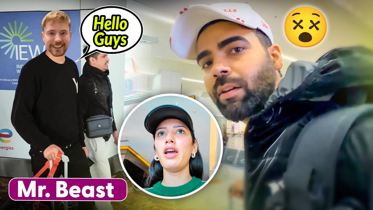 Finally I Met Mr Beast at the Airport 😲