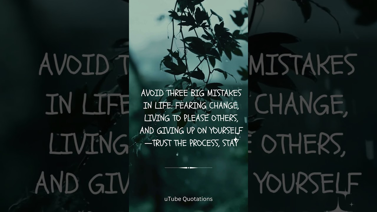 Three Big Life Mistakes That Destroy HAPPINESS And Success