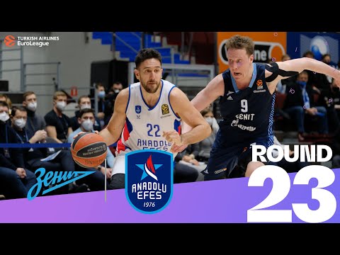 Sir Alex leads Zenit past Efes! | Round 23, Highlights | Turkish Airlines EuroLeague