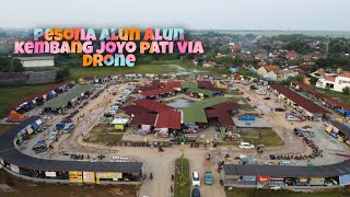 PESONA ALUN ALUN KEMBANG JOYO PATI VIA DRONE VIDEO FOOTAGE