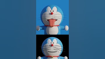 #shorts How to make Doraemon in 3D #blender #viral #Doraemon