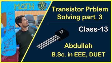Transistor Problem Solving Part_3 | DUET Admission & SAE Job Preparation
