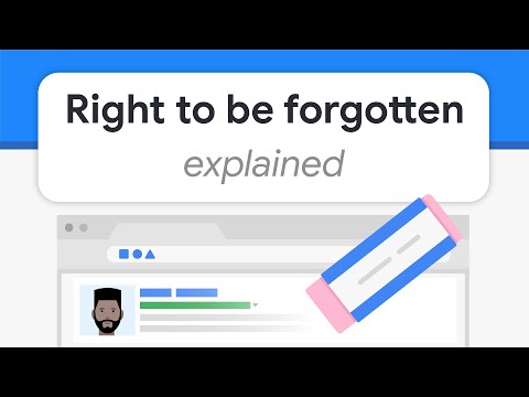 Requesting content removals under the right to be forgotten