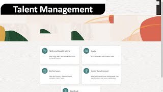 Oracle Fusion Talent Management | Profile Management | Profile Types | Employee Self service HR screenshot 5