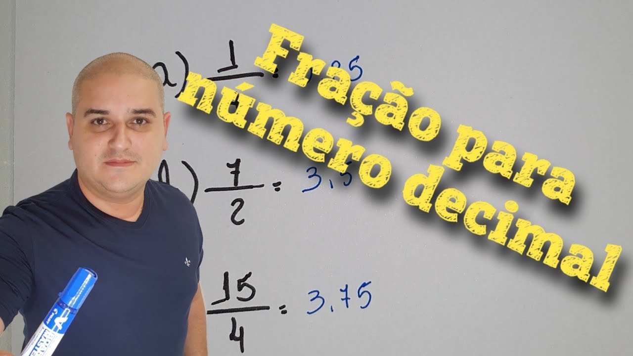 FRAÇÃO, COMO TRANSFORMAR FRAÇÃO EM NÚMERO DECIMAL e vice - versa, \Prof.  Gis/