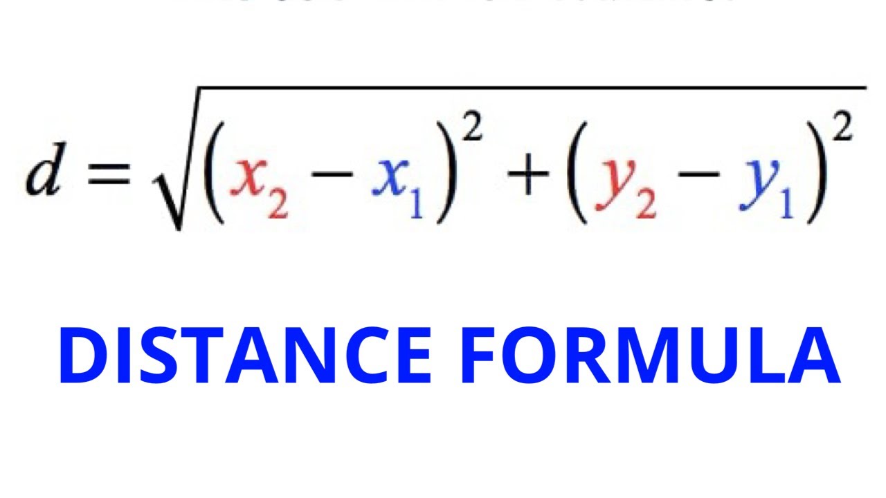 distance formula with problem solving