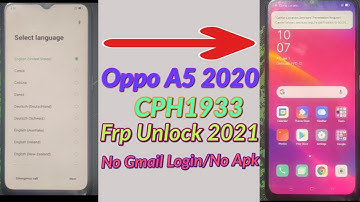 Oppo A5 2020 CPH1933 Android 11 FRP Bypass without PC|New Trick 2022|Bypass Google lock 100% Working