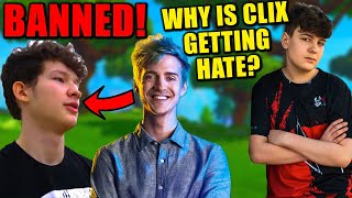 Ninja BANNED ZexRow from $400k event! WHY? Clix QUITS Ninja's tournament \& People are PISSED!