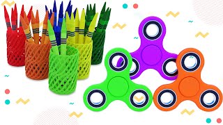 Five Little Monkey-Learn Colors and Numbers with Crayon and Fidget spinner - Kutty Kids TV