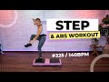 Fast Basic Step Workout with Abs |  #325 - 140 BPM