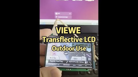 3.5 Inch Transflective TFT demo for Sun-Read and Low Power