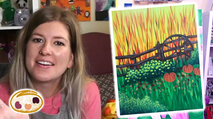Learn to Paint 'Fall Wagon Wheel'! Step by Step Ac...