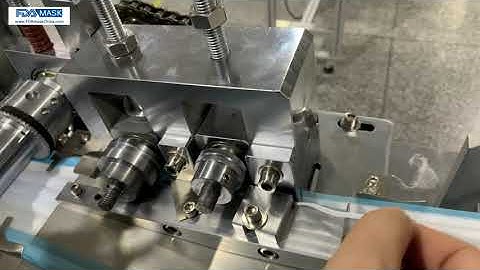 Training video of how to adjust the nose core bar nose bridge clip block on mask making machine