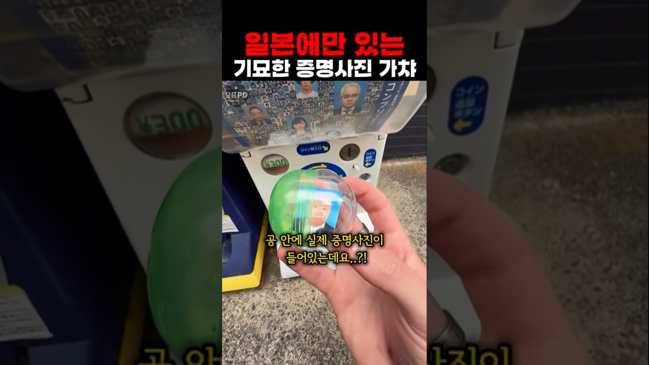 일본에만 있는 기묘한 증명사진 가챠