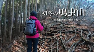 【日光】初冬の鳴虫山登山｜天然の木の根階段 Mt.Nakimushi
