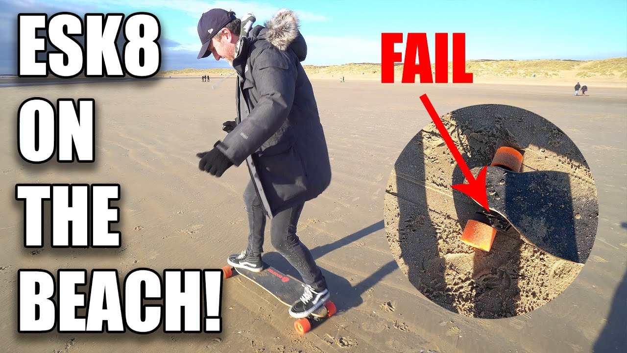DO ELECTRIC SKATEBOARDS WORK ON THE BEACH??!! YouTube