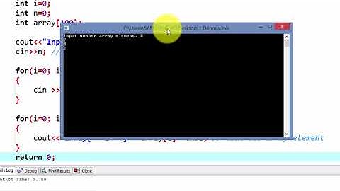 14. C++ Programming Input array element Values Tutorial beginner