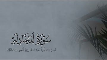 تلاوة سورة المجادلة للقارئ أنس المالك من ليالي رمضان لعام ١٤٤٤ بجامع الرفيعة ببريدة