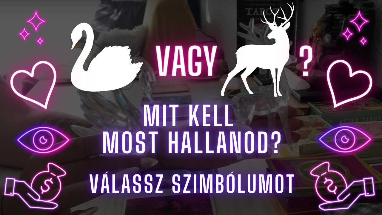🦢 vagy 🦌? Mit kell tudnod? Amikor ezt látod, akkor kell hallanod ❤️ 3 téma: 💸 🧿 💞  (időtlen tarot)