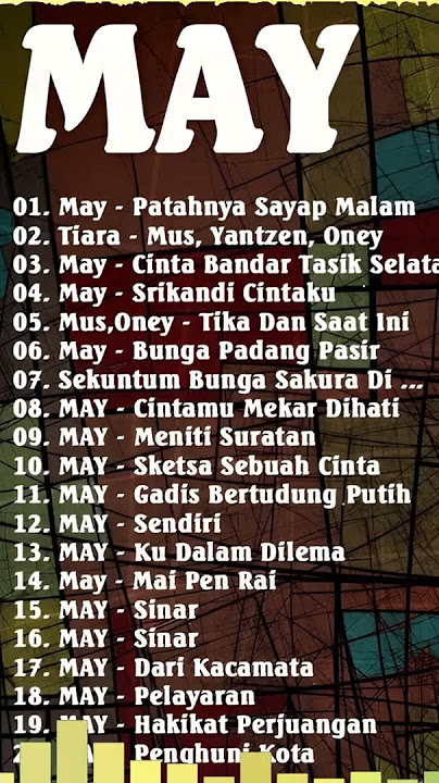 LAGU JIWANG 80AN DAN 90AN TERBAIK ️🎀 KOLEKSI LAGU TERBAIK KUMPULAN MAY 🎀 MAY FULL ALBUM TERBAIK