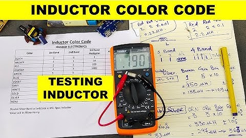 {809} Learn Inductor Color Coding | How to know inductor values from color code