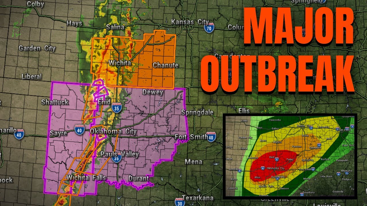 LIVE COVERAGE - Major severe weather outbreak in the Plains - YouTube