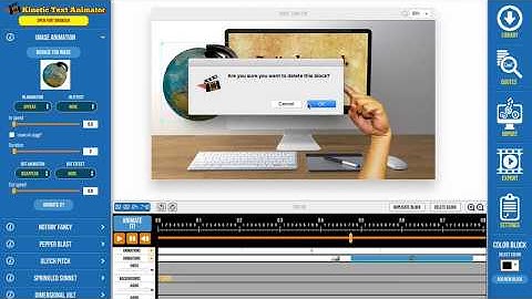 Working With Image Animation In Kinetic Text Animator