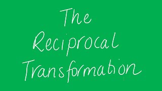 The reciprocal data transformation | Unit 3 and 4 VCE Further Maths