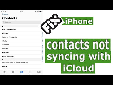 iPhone contacts not syncing to iCloud || 2 ways to fix easily - YouTube