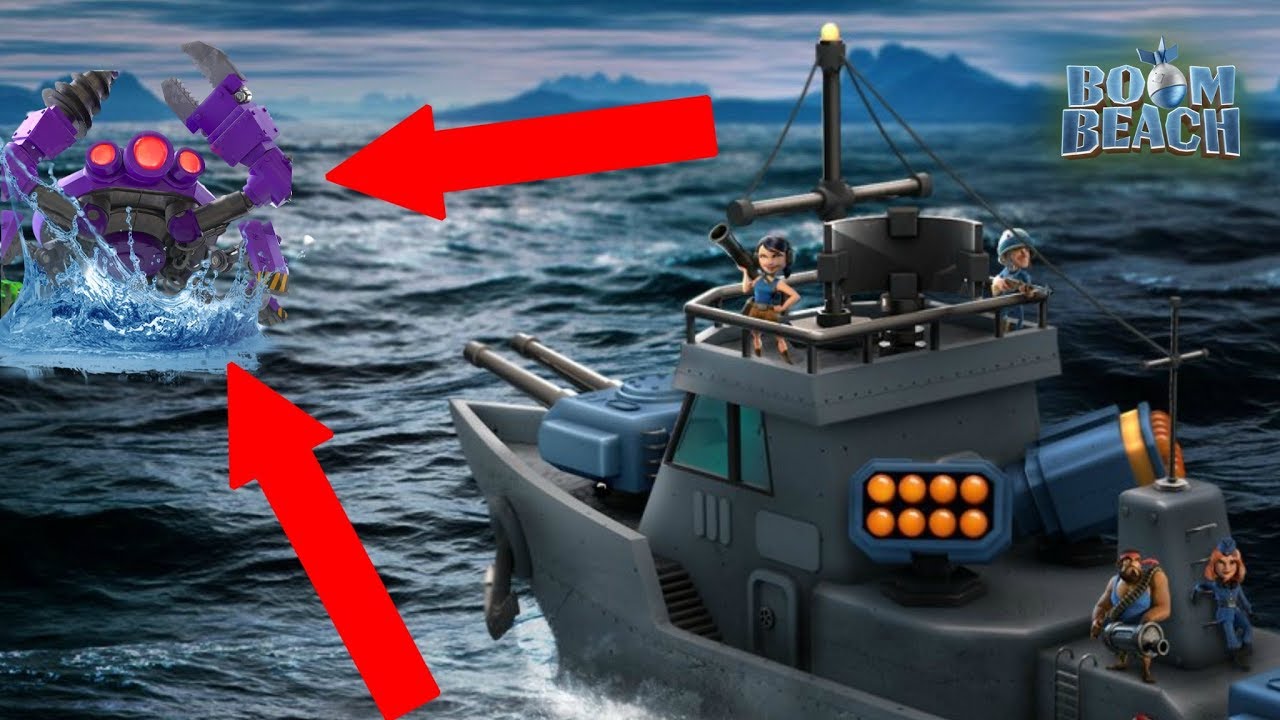 GUNBOAT ENERGY MEGA CRAB! Boom Beach