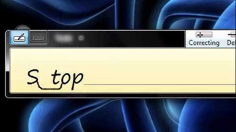 How to Use Tablet PC Input Panel in(W.7)228